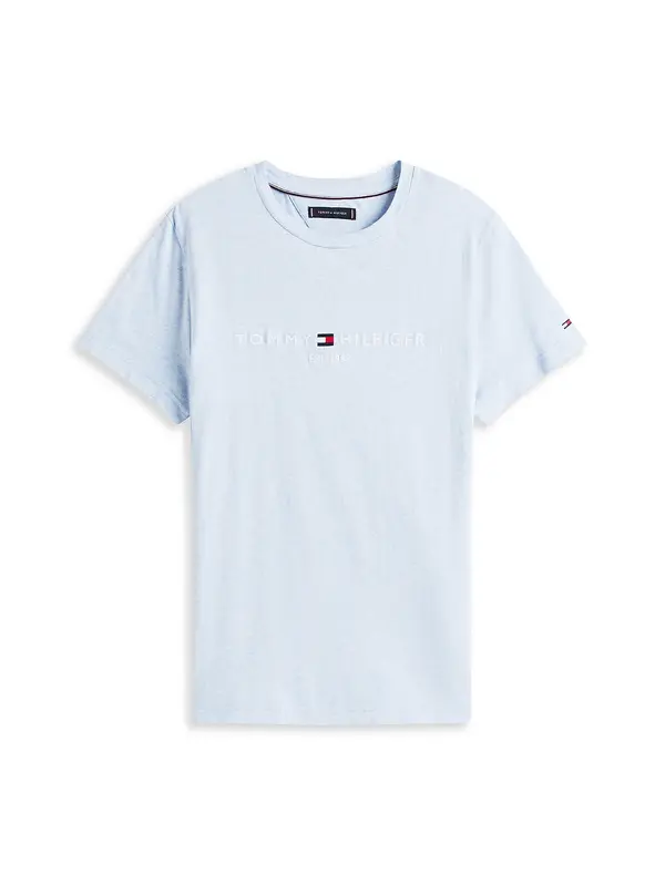 TOMMY HILFIGER TOMMY HILFIGER Majica  mornarska / svetlo modra / rdeča / bela