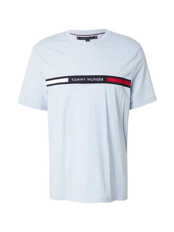 TOMMY HILFIGER TOMMY HILFIGER Majica  mornarska / svetlo modra / rdeča / bela