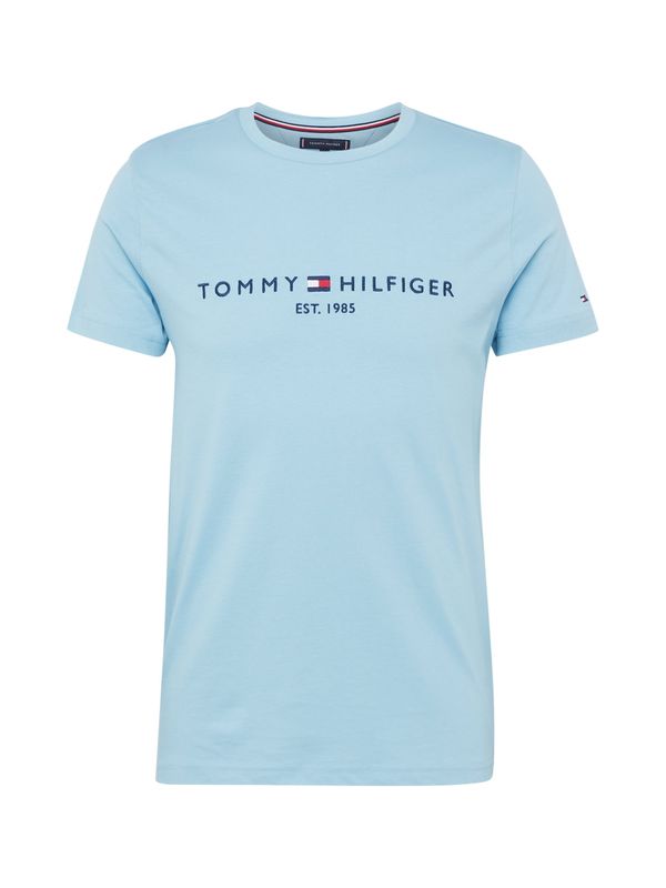 TOMMY HILFIGER TOMMY HILFIGER Majica  mornarska / svetlo modra / rdeča / bela