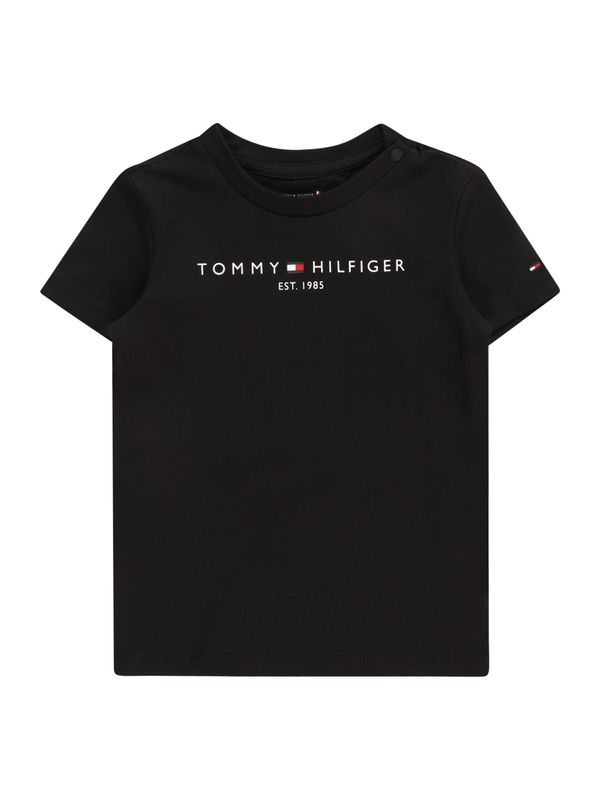 TOMMY HILFIGER TOMMY HILFIGER Majica  mornarska / živo rdeča / črna / bela