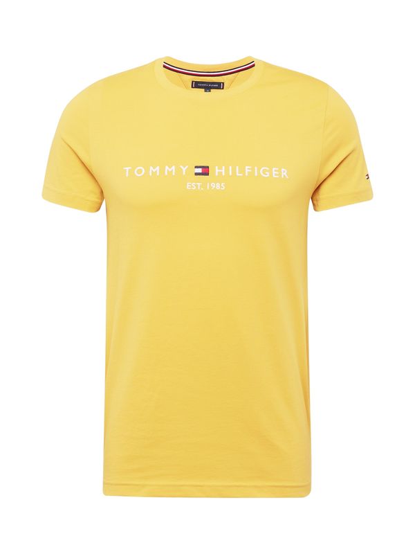 TOMMY HILFIGER TOMMY HILFIGER Majica  mornarska / zlato-rumena / rdeča / bela