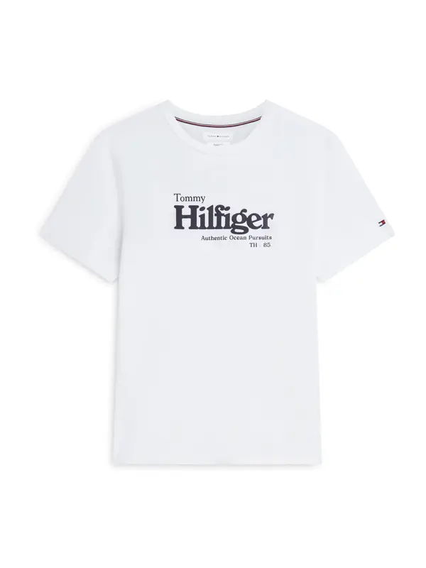 TOMMY HILFIGER TOMMY HILFIGER Majica 'Nautical'  mornarska / bela