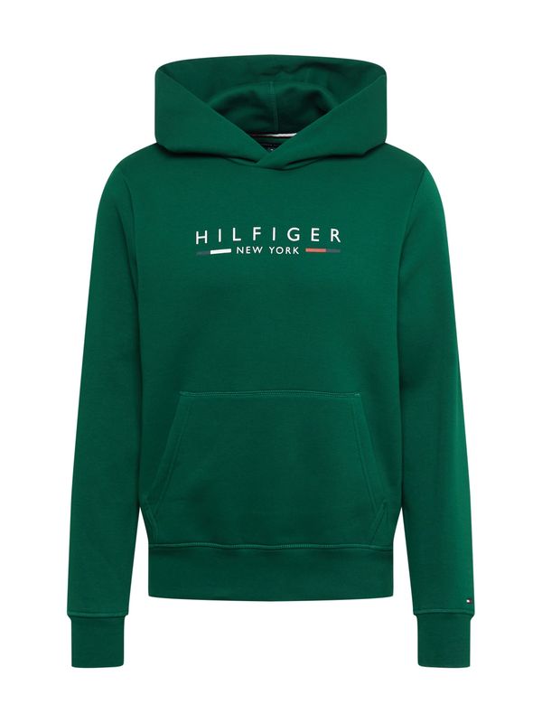 TOMMY HILFIGER TOMMY HILFIGER Majica 'NEW YORK'  mornarska / temno zelena / rdeča / bela