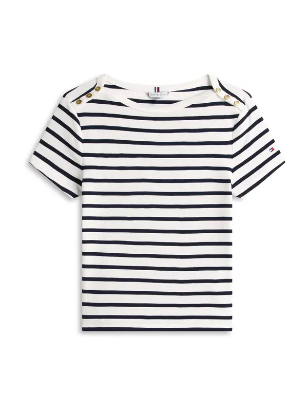 TOMMY HILFIGER TOMMY HILFIGER Majica  nočno modra / bela