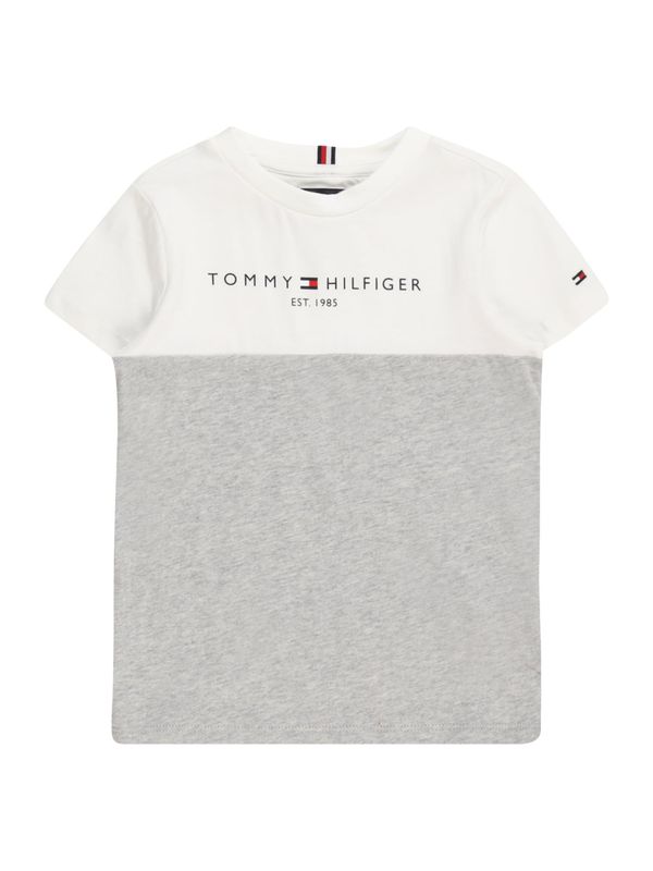 TOMMY HILFIGER TOMMY HILFIGER Majica  nočno modra / pegasto siva / rdeča / bela