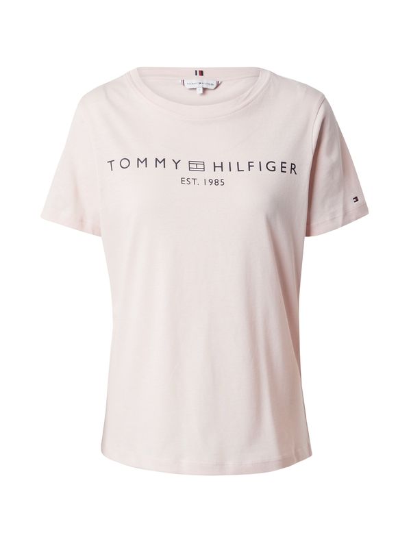 TOMMY HILFIGER TOMMY HILFIGER Majica  nočno modra / rosé / živo rdeča / bela