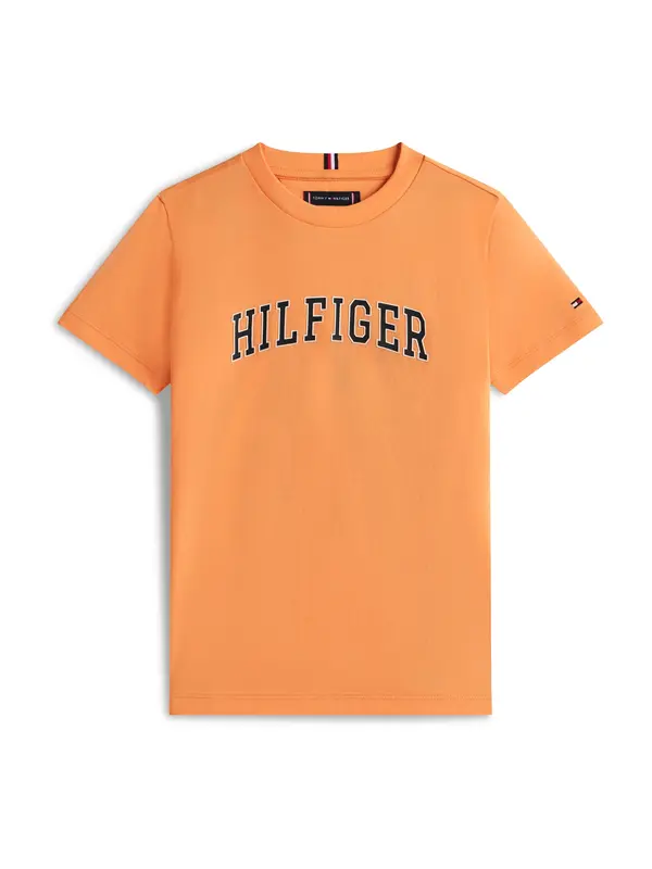 TOMMY HILFIGER TOMMY HILFIGER Majica  oranžna / črna