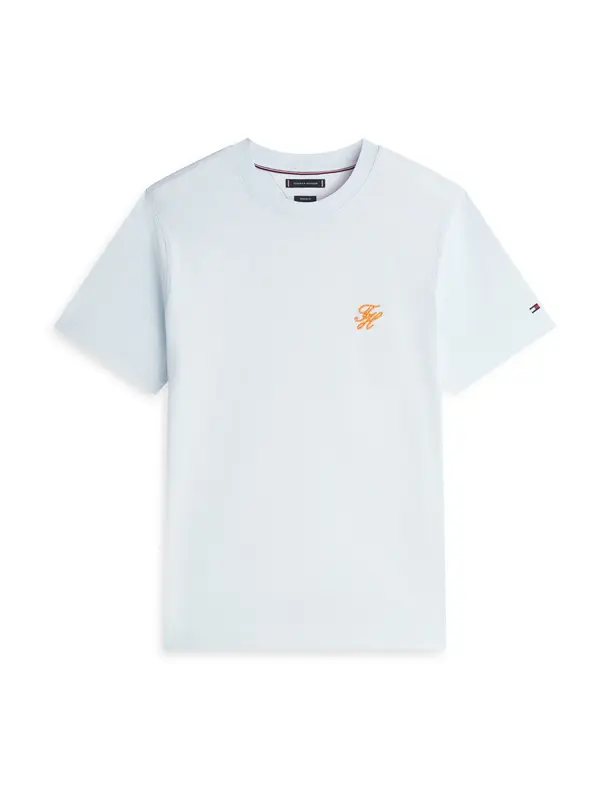 TOMMY HILFIGER TOMMY HILFIGER Majica  pastelno modra / oranžna