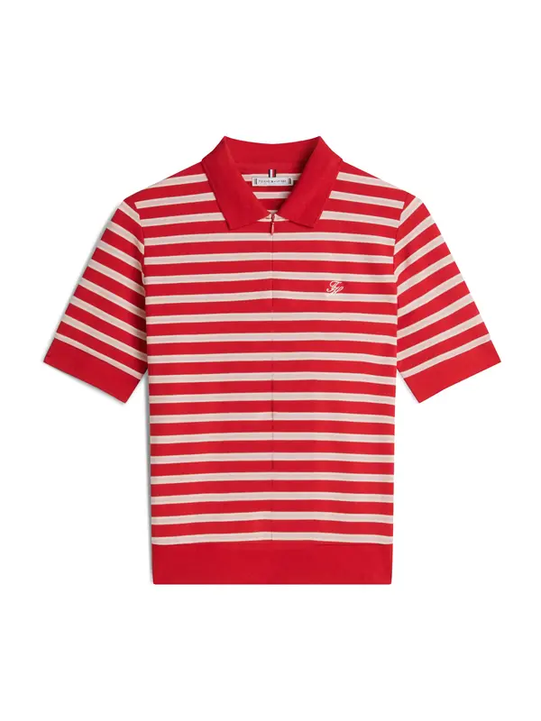 TOMMY HILFIGER TOMMY HILFIGER Majica  pastelno roza / rdeča / bela