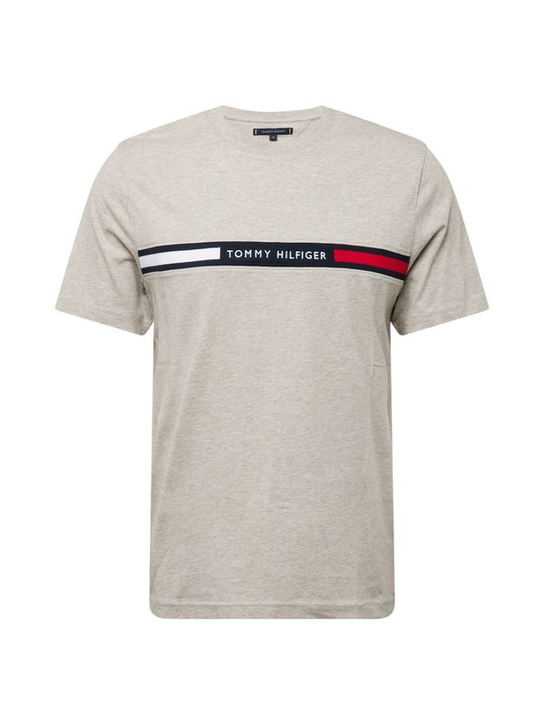 TOMMY HILFIGER TOMMY HILFIGER Majica  progasto bež / mornarska / rdeča / bela