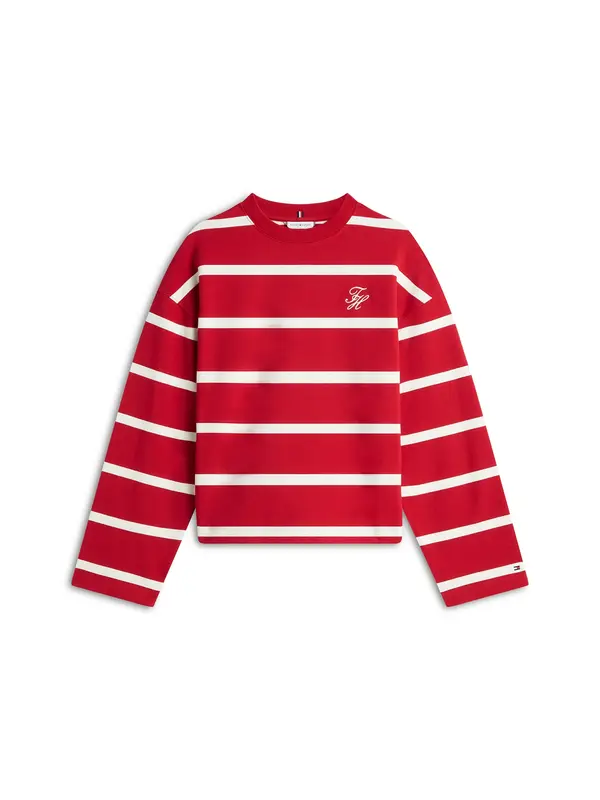 TOMMY HILFIGER TOMMY HILFIGER Majica  rdeča / bela