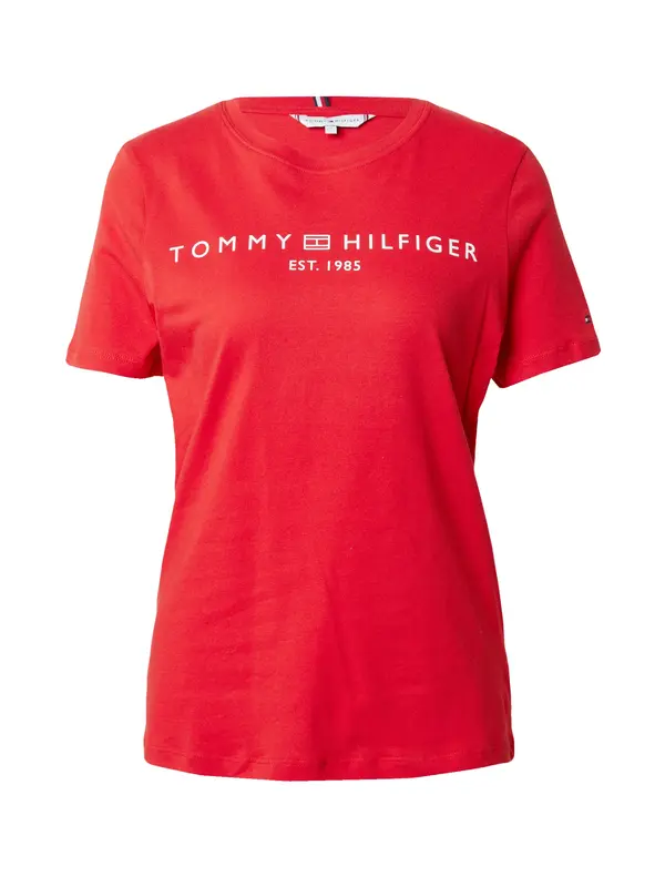 TOMMY HILFIGER TOMMY HILFIGER Majica  rdeča / bela