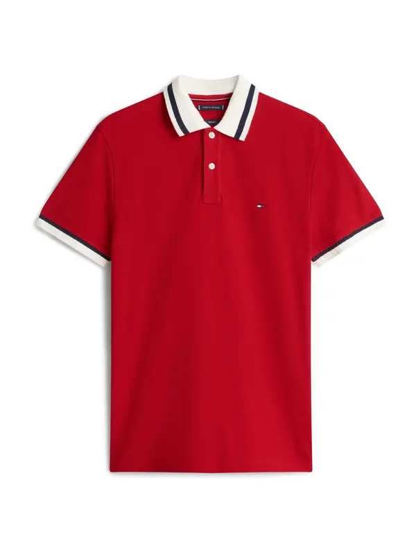 TOMMY HILFIGER TOMMY HILFIGER Majica  rdeča / bela