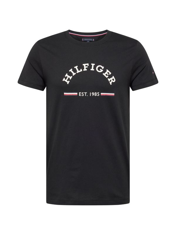 TOMMY HILFIGER TOMMY HILFIGER Majica  rdeča / črna / bela