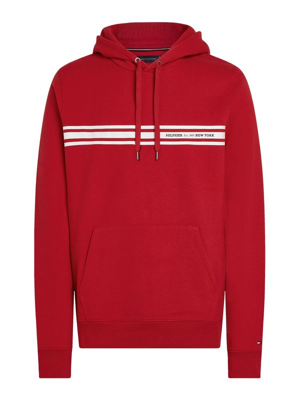 TOMMY HILFIGER TOMMY HILFIGER Majica  rdeča / črna / bela