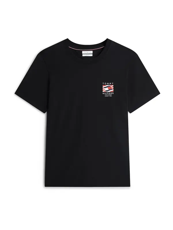 TOMMY HILFIGER TOMMY HILFIGER Majica  rdeča / črna / bela