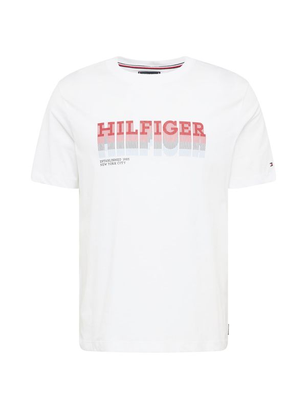 TOMMY HILFIGER TOMMY HILFIGER Majica  rdeča / črna / bela