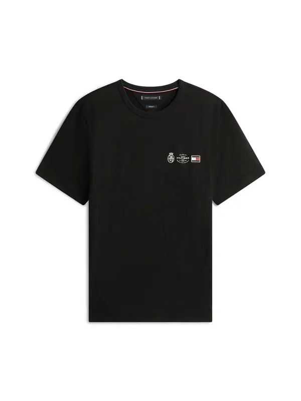 TOMMY HILFIGER TOMMY HILFIGER Majica  rdeča / črna / bela
