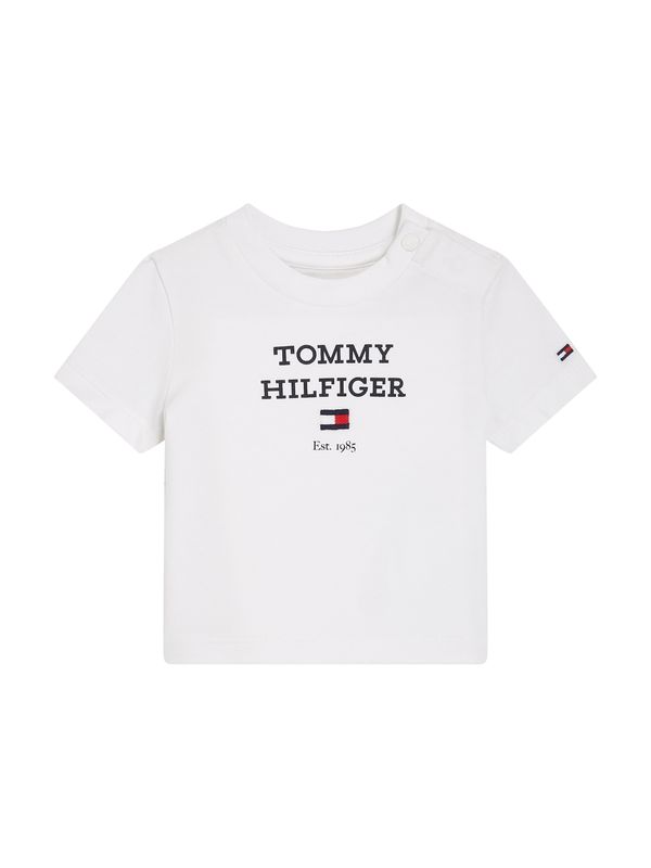 TOMMY HILFIGER TOMMY HILFIGER Majica  rdeča / črna / bela