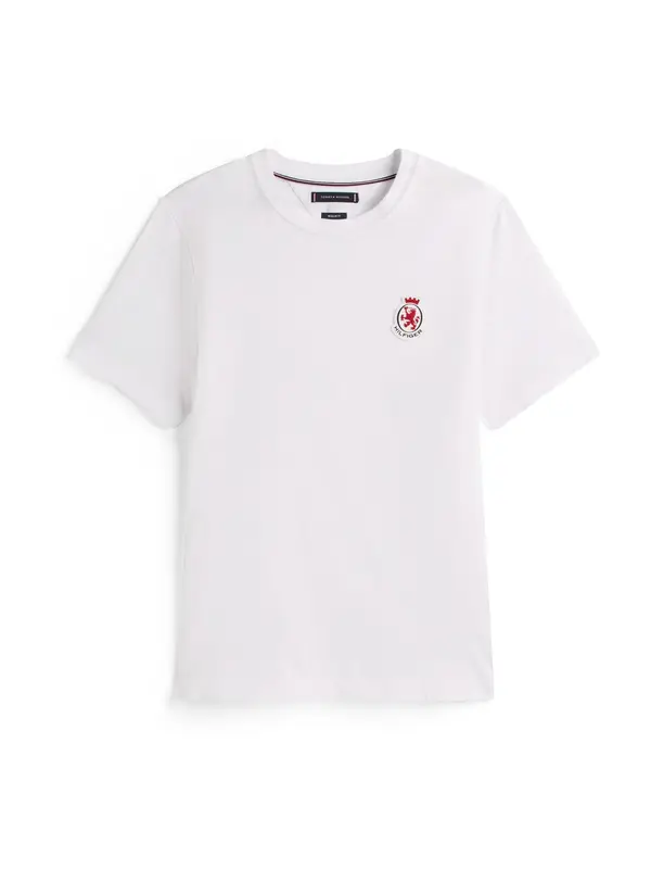 TOMMY HILFIGER TOMMY HILFIGER Majica  rdeča / črna / bela