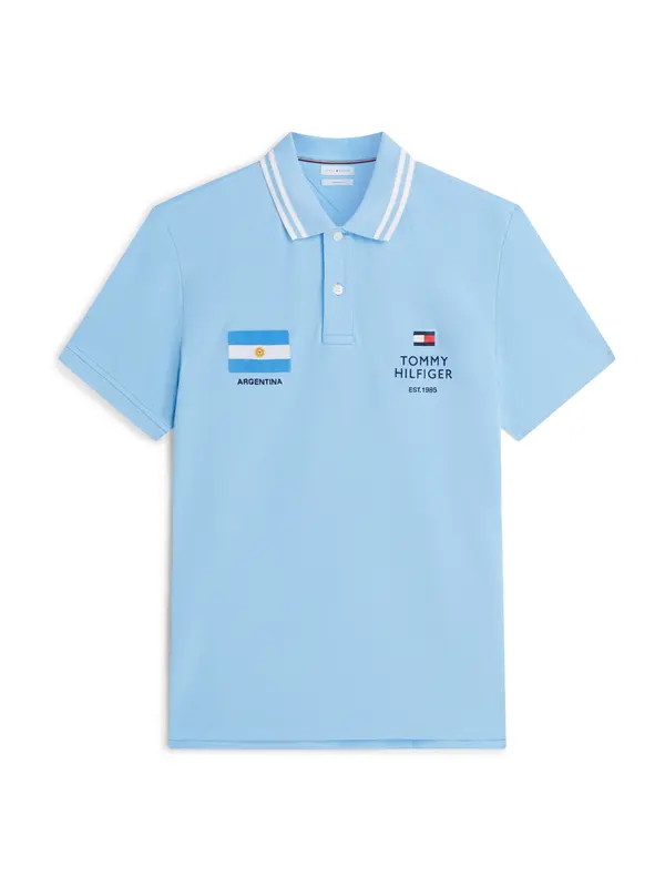 TOMMY HILFIGER TOMMY HILFIGER Majica 'Regular Fit'  marine / azur / svetlo modra / bela