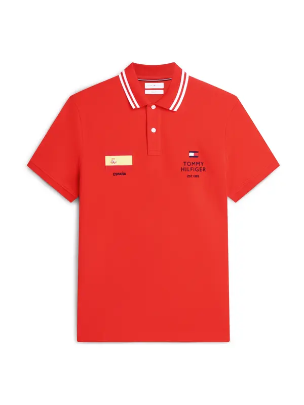 TOMMY HILFIGER TOMMY HILFIGER Majica 'Regular Fit'  marine / rdeča
