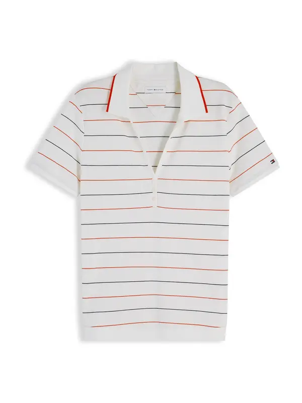 TOMMY HILFIGER TOMMY HILFIGER Majica 'Regular Fit'  mornarska / rdeča / bela
