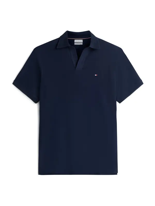TOMMY HILFIGER TOMMY HILFIGER Majica 'Relaxed Fit Stripe Crepe'  temno modra