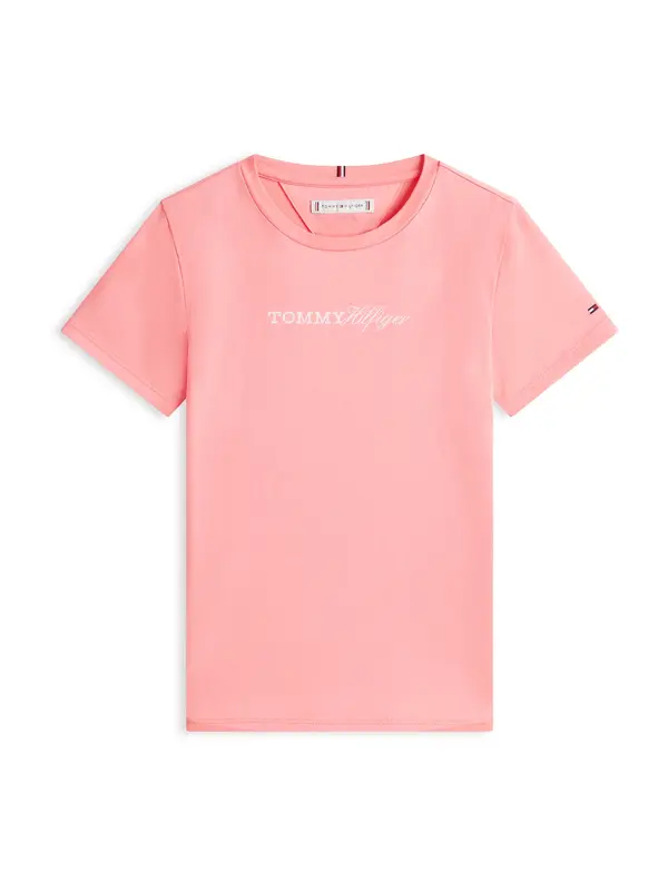 TOMMY HILFIGER TOMMY HILFIGER Majica  roza / bela