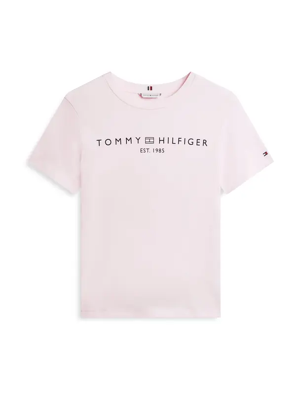 TOMMY HILFIGER TOMMY HILFIGER Majica  roza / črna