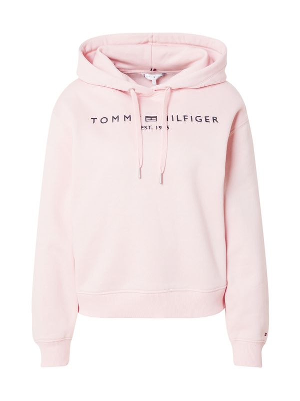 TOMMY HILFIGER TOMMY HILFIGER Majica  roza / črna