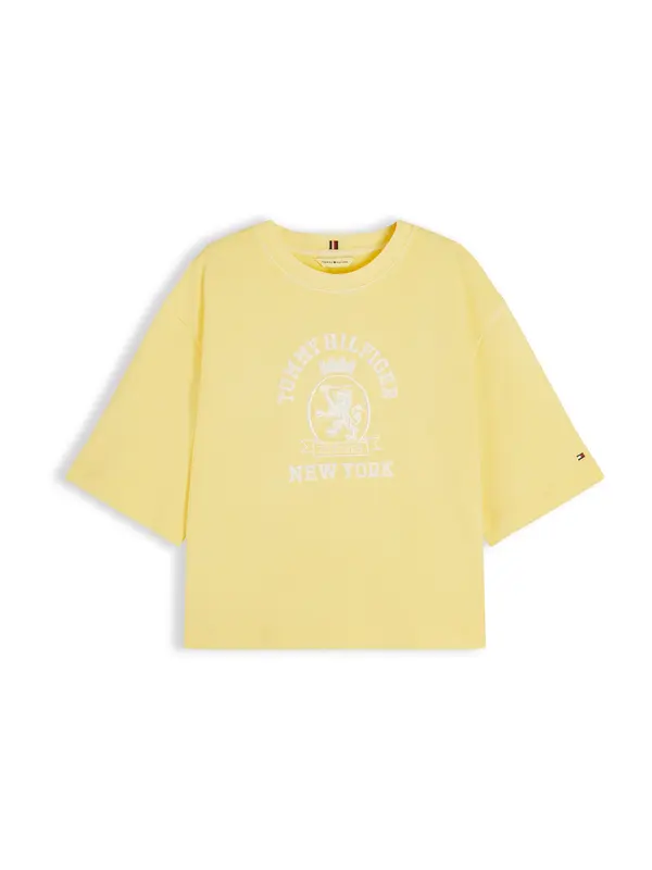 TOMMY HILFIGER TOMMY HILFIGER Majica  rumena / bela