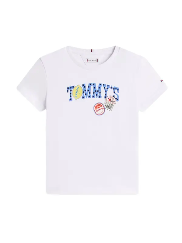 TOMMY HILFIGER TOMMY HILFIGER Majica 'RUNNING FRUIT'  modra / rumena / črna / bela