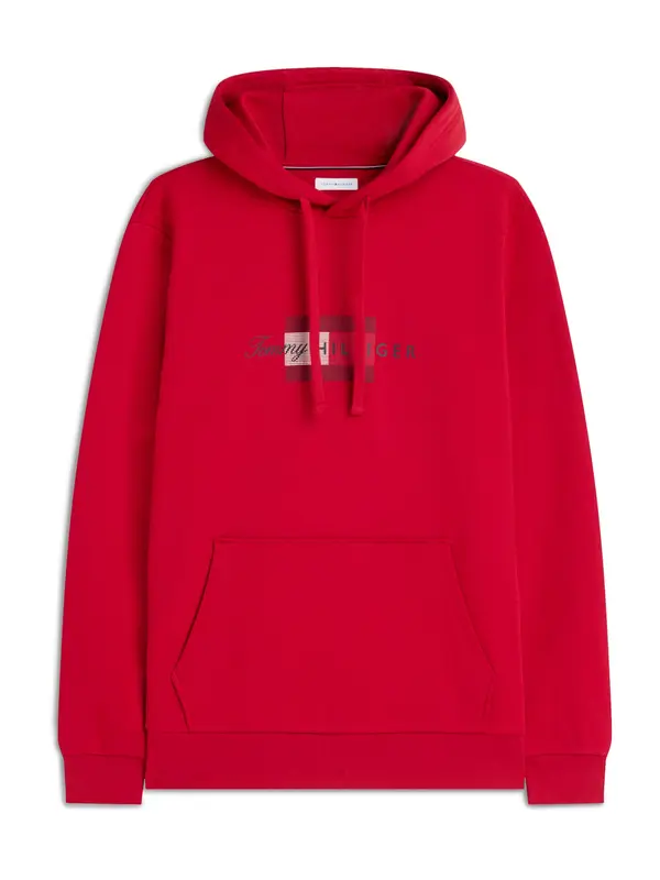 TOMMY HILFIGER TOMMY HILFIGER Majica 'SCRIPT'  rdeča