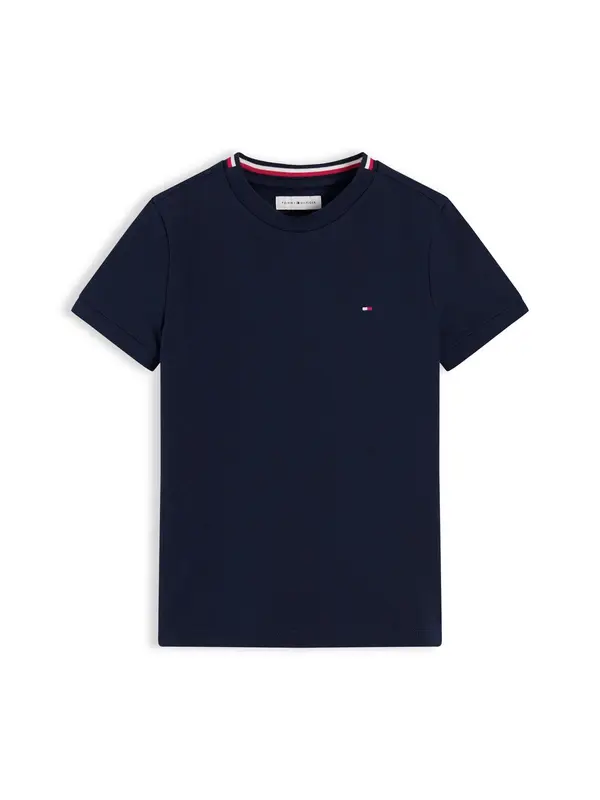 TOMMY HILFIGER TOMMY HILFIGER Majica 'Signature Tape Collar'  mornarska