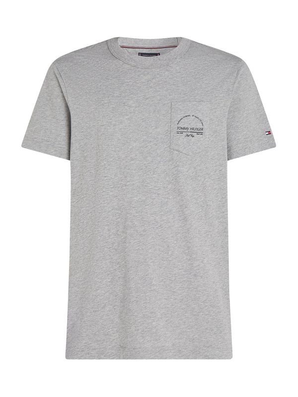 TOMMY HILFIGER TOMMY HILFIGER Majica  siva / črna