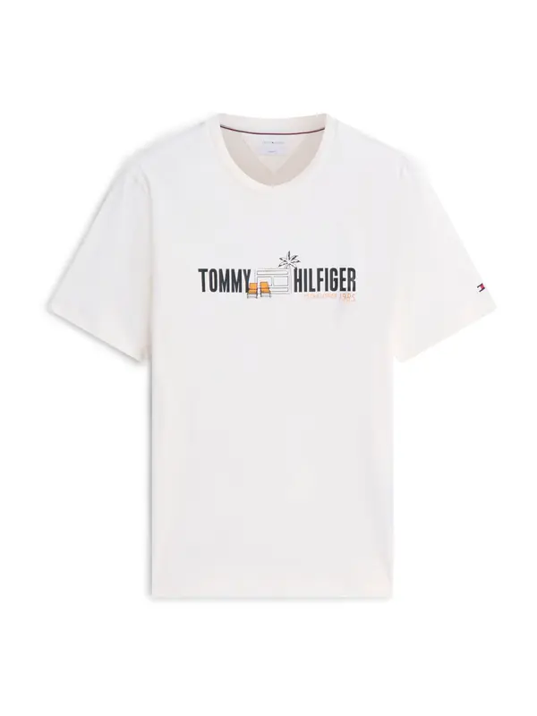 TOMMY HILFIGER TOMMY HILFIGER Majica  slonovina / med / črna