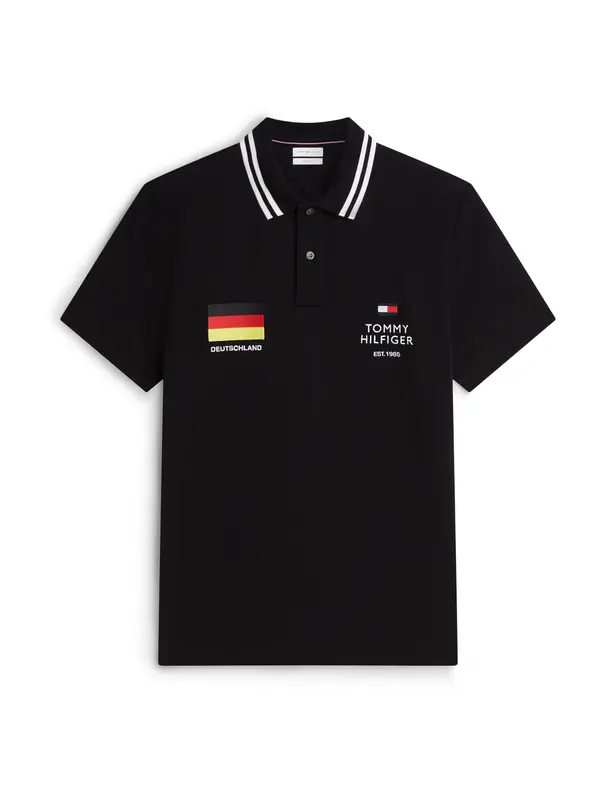 TOMMY HILFIGER TOMMY HILFIGER Majica 'STANDARD COUNTRY GER'  rumena / rdeča / črna / bela