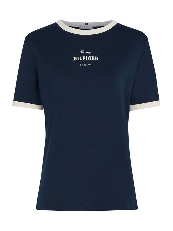 TOMMY HILFIGER TOMMY HILFIGER Majica  svetlo bež / mornarska