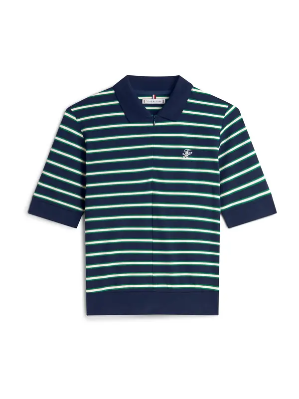 TOMMY HILFIGER TOMMY HILFIGER Majica  svetlo bež / mornarska / temno zelena