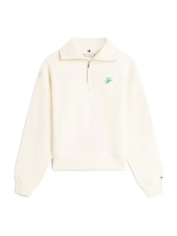 TOMMY HILFIGER TOMMY HILFIGER Majica  svetlo bež / zelena
