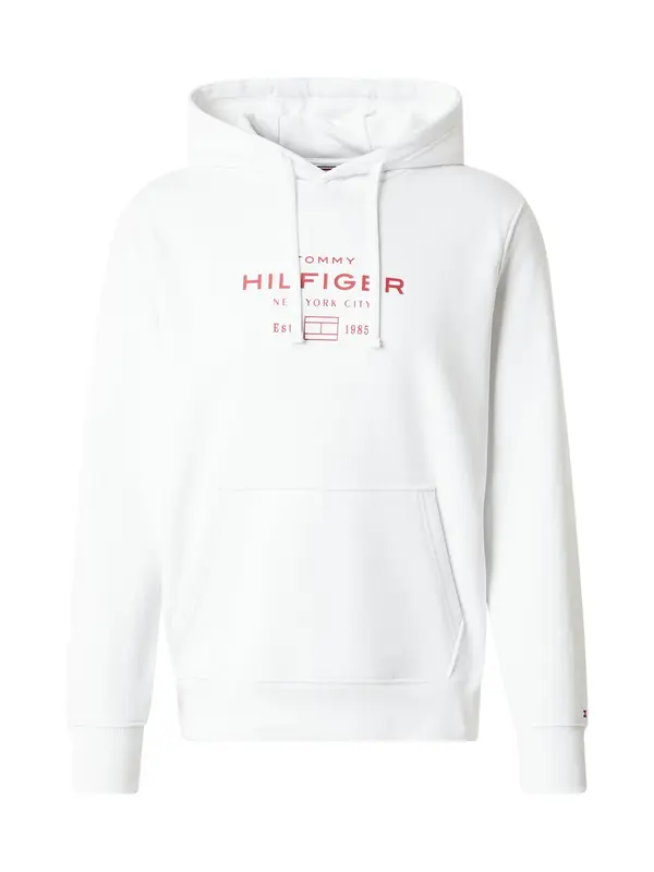 TOMMY HILFIGER TOMMY HILFIGER Majica  svetlo rdeča / bela