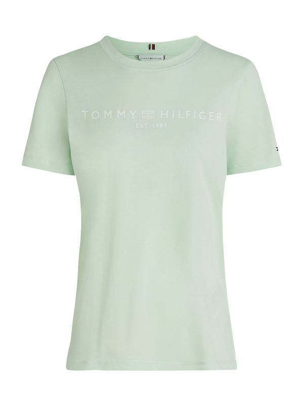 TOMMY HILFIGER TOMMY HILFIGER Majica  svetlo zelena / bela