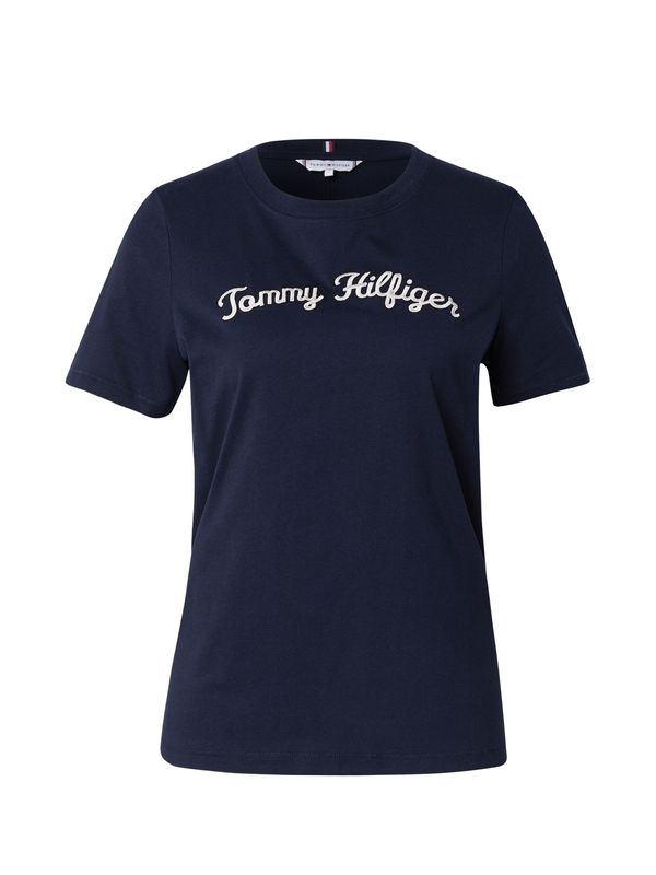 TOMMY HILFIGER TOMMY HILFIGER Majica  temno modra / bela