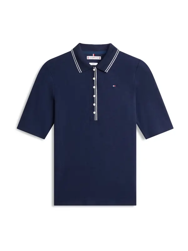 TOMMY HILFIGER TOMMY HILFIGER Majica  temno modra / bela