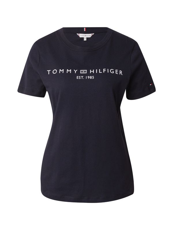 TOMMY HILFIGER TOMMY HILFIGER Majica  temno modra / bela