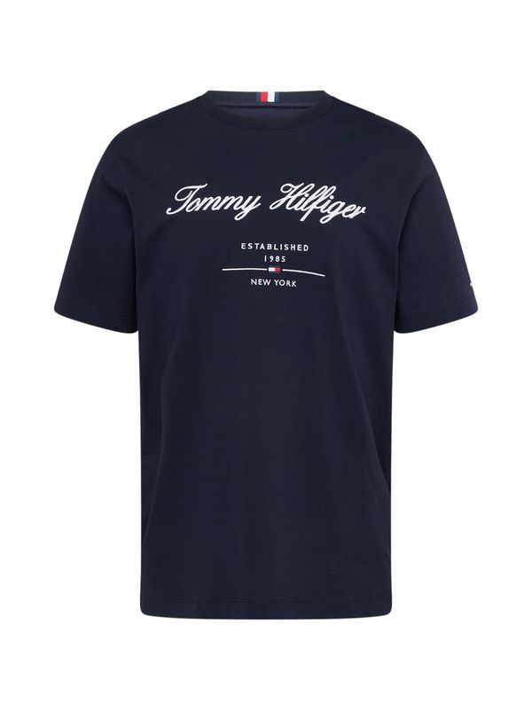 TOMMY HILFIGER TOMMY HILFIGER Majica  temno modra / rdeča / bela