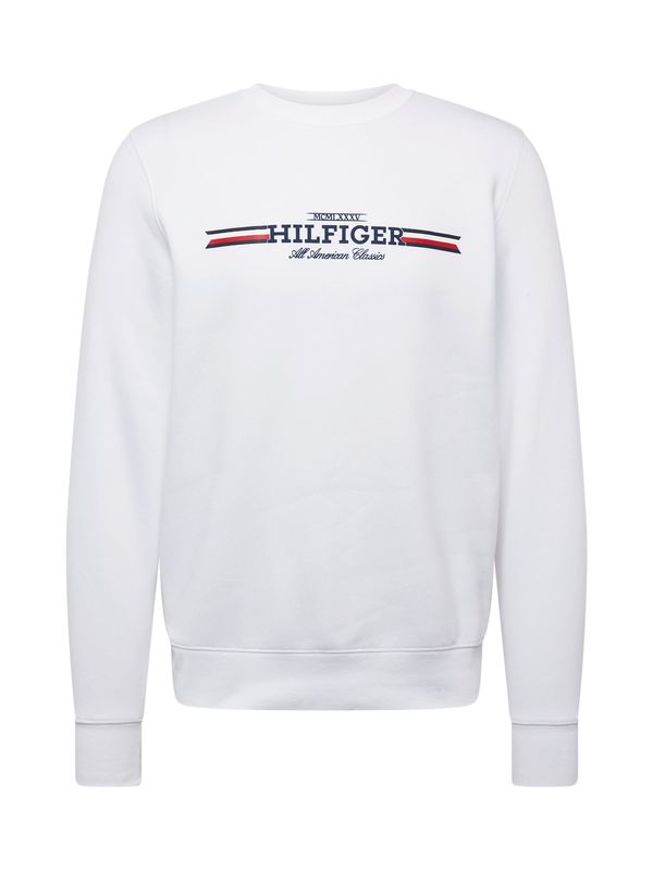 TOMMY HILFIGER TOMMY HILFIGER Majica  temno modra / rdeča / črna / bela