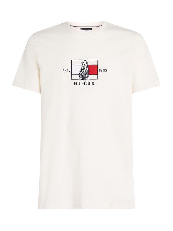 TOMMY HILFIGER TOMMY HILFIGER Majica  temno modra / rdeča / naravno bela