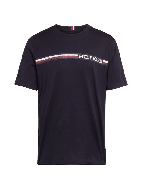 TOMMY HILFIGER TOMMY HILFIGER Majica  temno modra / rdeča / off-bela